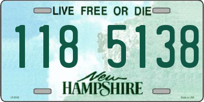 NH license plate 1185138