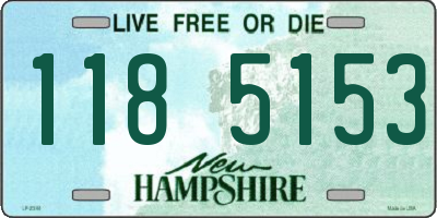 NH license plate 1185153