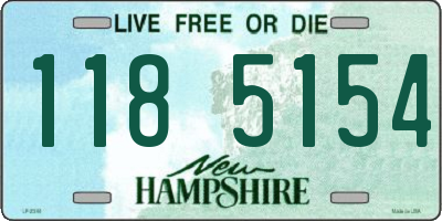 NH license plate 1185154