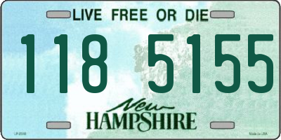 NH license plate 1185155