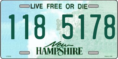 NH license plate 1185178