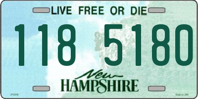 NH license plate 1185180