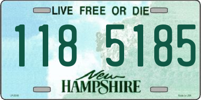 NH license plate 1185185