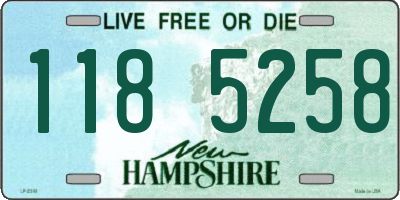 NH license plate 1185258