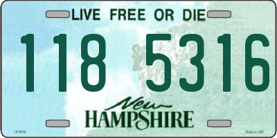 NH license plate 1185316