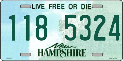 NH license plate 1185324