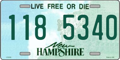 NH license plate 1185340