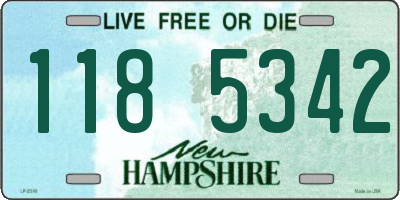 NH license plate 1185342
