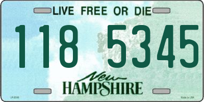 NH license plate 1185345