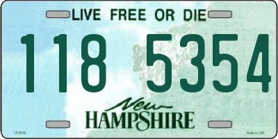 NH license plate 1185354