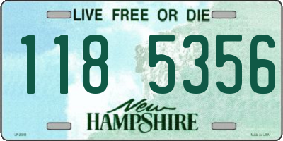 NH license plate 1185356