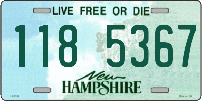 NH license plate 1185367