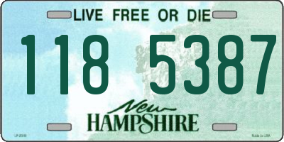 NH license plate 1185387