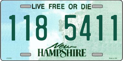 NH license plate 1185411