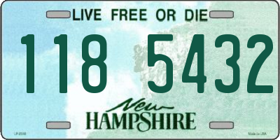 NH license plate 1185432