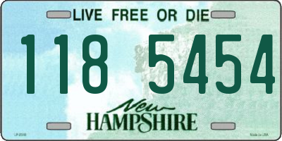 NH license plate 1185454