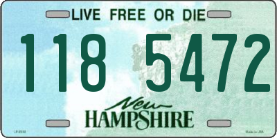 NH license plate 1185472