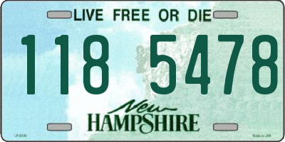 NH license plate 1185478