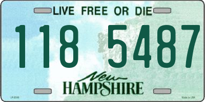NH license plate 1185487