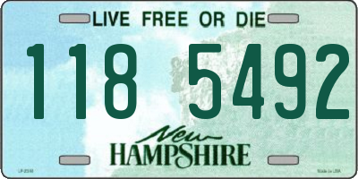 NH license plate 1185492