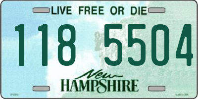 NH license plate 1185504