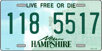 NH license plate 1185517