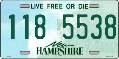 NH license plate 1185538