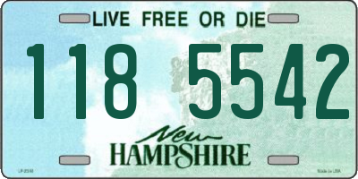 NH license plate 1185542
