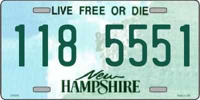 NH license plate 1185551