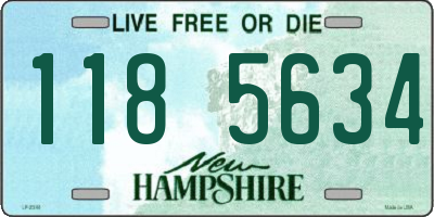 NH license plate 1185634