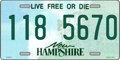 NH license plate 1185670
