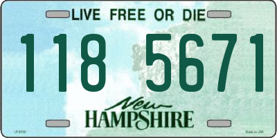 NH license plate 1185671