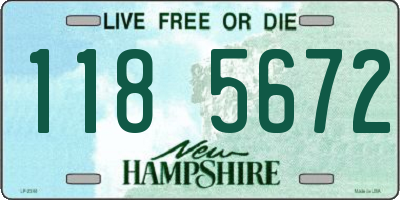 NH license plate 1185672