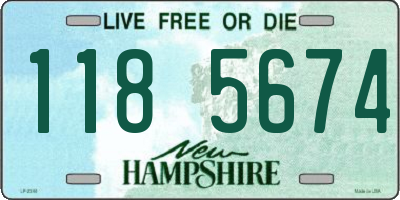 NH license plate 1185674