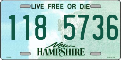 NH license plate 1185736