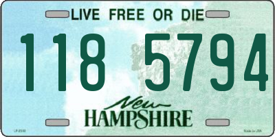 NH license plate 1185794