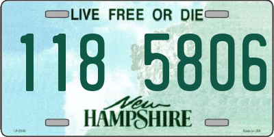 NH license plate 1185806