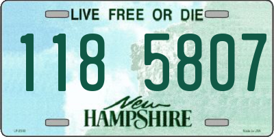 NH license plate 1185807