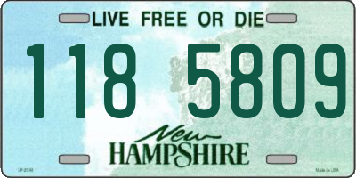 NH license plate 1185809
