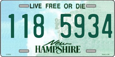 NH license plate 1185934