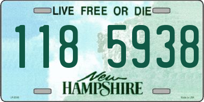 NH license plate 1185938