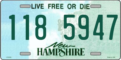 NH license plate 1185947