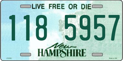NH license plate 1185957