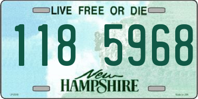 NH license plate 1185968