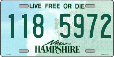 NH license plate 1185972