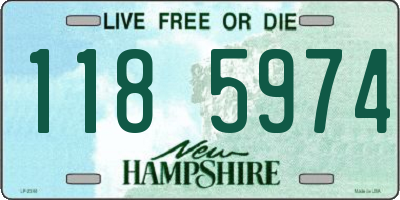 NH license plate 1185974