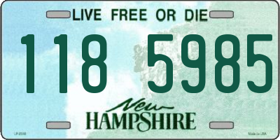 NH license plate 1185985