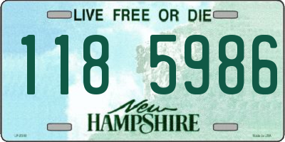 NH license plate 1185986