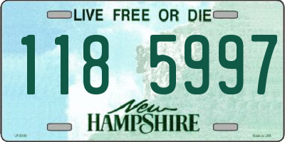 NH license plate 1185997