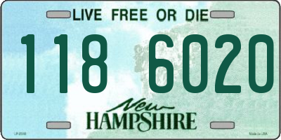 NH license plate 1186020